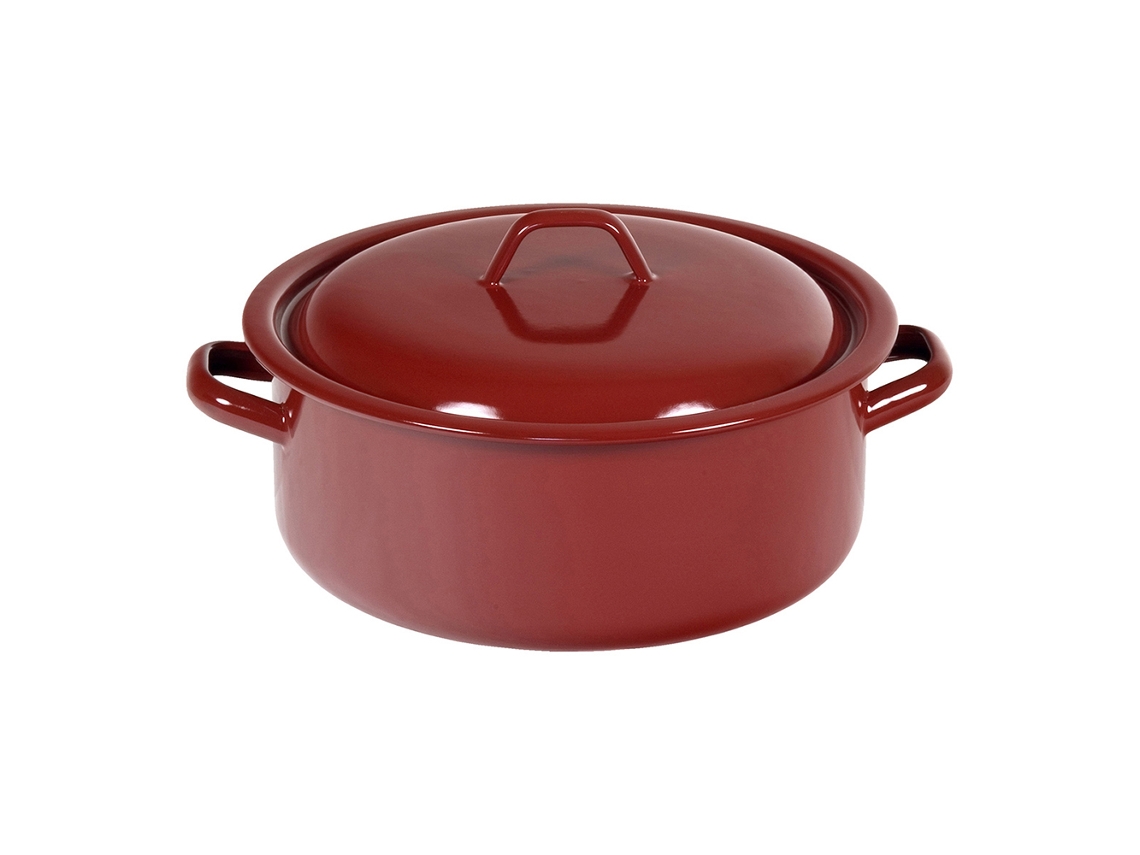 Cacerola esmalte marron 14 cm