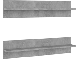 Wall Shelf, Wall Shelves Vidaxl Cinzeto Madeira Processada (n/a)