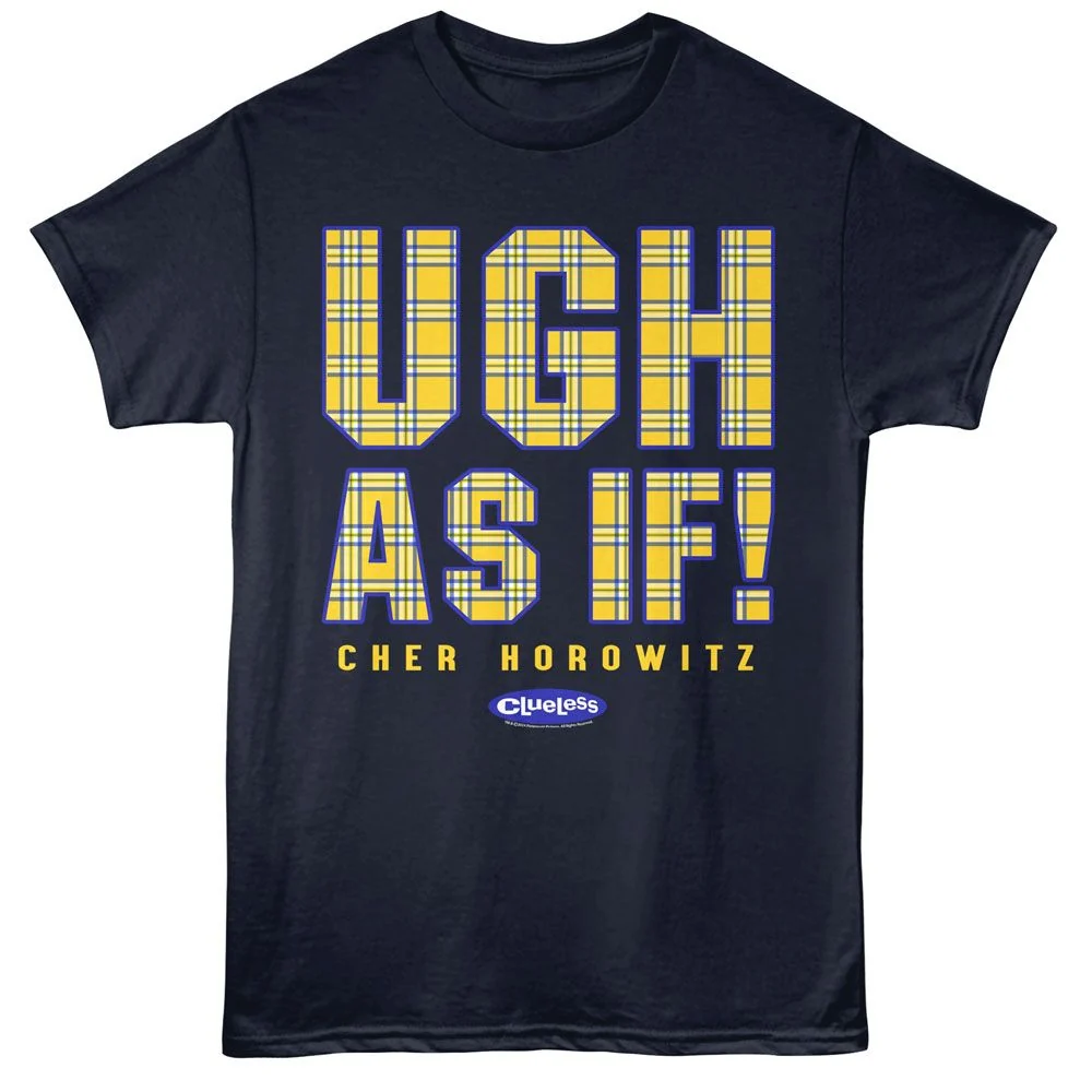 Rockinstone Clueless Ugh As If Navy T-shirt Size:xxxl
