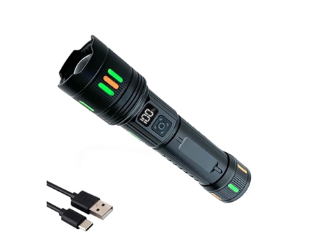 Lanternas Recarregáveis ??de Alto Lúmen Lanterna Super Brilhante Lanterna Tática Ajustável À Prova Dágua Portátil Lanterna Led Para Emerg