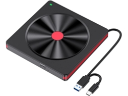 Leitor Cd, Unidade Externa De Cd/dvd, Usb 3.0, Gravador De +/-rw, De Rom, Para Pc, Laptop E Desktop.