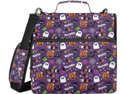 Pasta Organizadora Feliz Halloween Com Alça De Ombro, Vários Bolsos, 3, 8cm, 3-estojos Lápis Em Formato De Sino