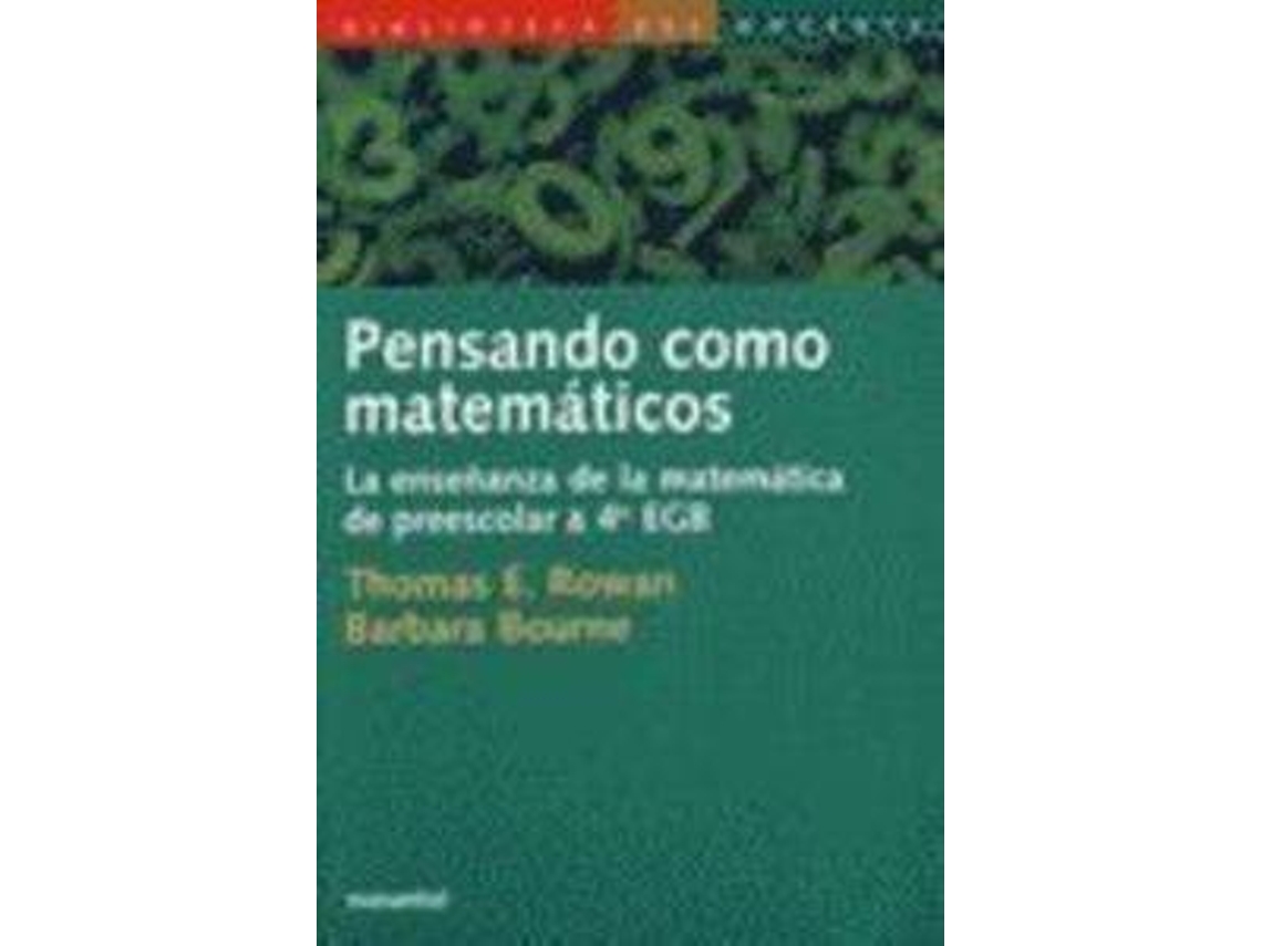 Livro Pensando Como Matematicos de Rowan (Espanhol)