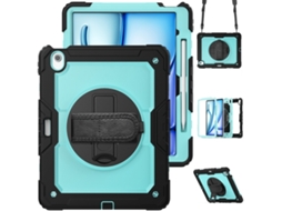Capa Para Ipad Air 13 2026/2025/2024 13 Polegadas À Prova De Choque,com Suporte E Alça De Ombroazul Claro + Preto