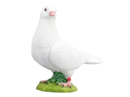 Pombo Branco LAXISCREED Decoração Jardim Casa