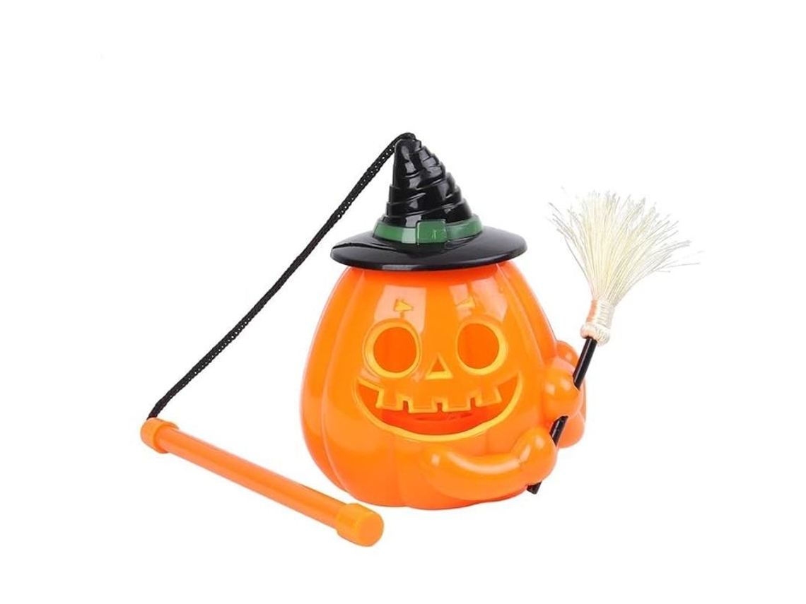 Lâmpada de Abóbora Led Nova Line, 15x14cm, Decoração de Halloween | S/MARCA