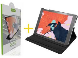 Kit Capa Tablet + Película de Vidro Temperado ACCETEL Samsung Galaxy Tab A7 lite  Preto