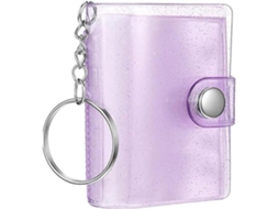 Clés Para Álbum De Fotos Com 24 Bolsos - Mini Porta - Porta - Cartões Transparente Portátil Para