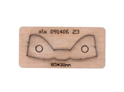 Ferramenta de corte em couro matriz punch laço 10.5x5x2.3cm para arte papel borracha | S/MARCA