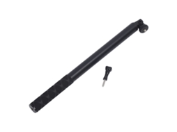 Monopé extensível de alumínio para câmera esportiva Instax X3 com interface PTZ e parafuso de 1/4".