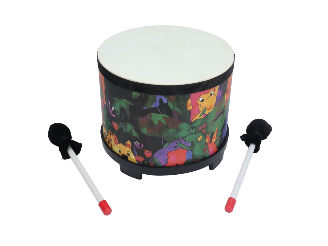 Mali tambor de Piso 8 Polegadas para Crianças com 2 Baquetas Instrumento Musical Cute