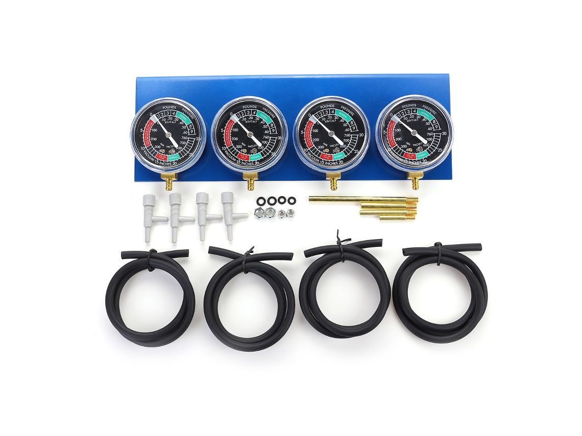 4x Carburador De Moto Carb Combustível Vácuo 2/4 Cilindro Medidor Balanceador Sincronizador Ferramenta De Diagnóstico