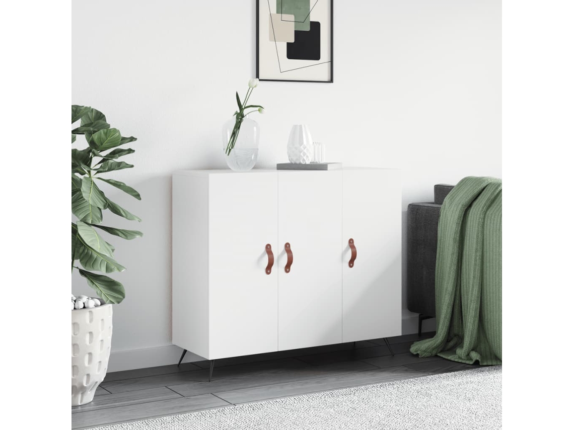 Aparador 90x34x80 cm Derivados de Madera Blanco