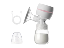 Bomba Tira leite Elétrica com Visor Led, Frasco de 180 Ml, Livre de Bpa, Funcionamento Silencioso. MDUG (branca)