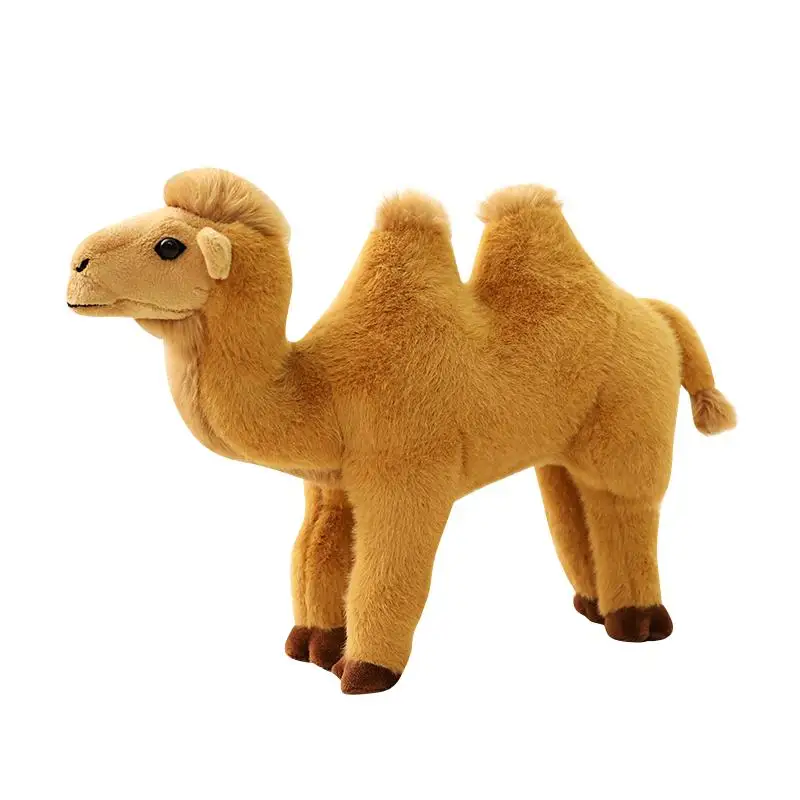 Camelo de Pelúcia Realista em Pé, Brinquedo de Pelúcia Macio MDUG (30 Cm)