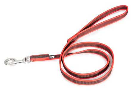 Trela com Goma JULIUS K9 com Pega Vermelho (1,4 x 100 cm)