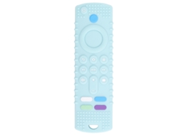 Mali controle Remoto Chupeta Bebê Silicone Macio Massagem Gengiva com Botões Azul Claro