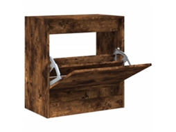 Shoe Cabinet, Shoe Cabinets Vidaxl Marrom Madeira Processada (60 X 34 X 63.5 Cm)