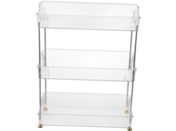 Organizador De Maquiagem E Porta Objetos Higiene Pessoal Luxshiny Multi Para Banheiro, Quarto E Cozinha Fácil Instalação