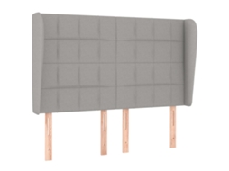 Headboard, Headboards Vidaxl Cinzeto Tecido (147 X 23 X 118/128 Cm)