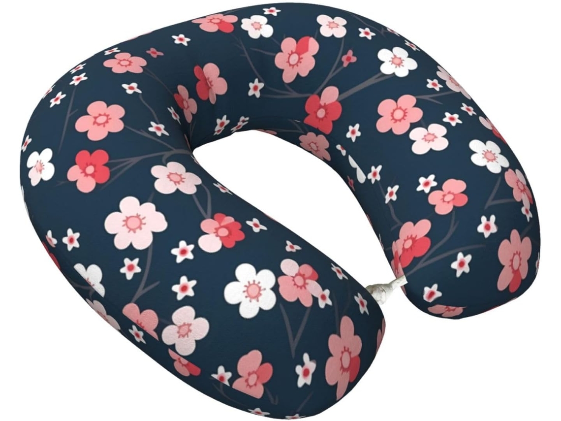 Travesseiro de Viagem Espuma Viscoelástica Peach S/MARCA