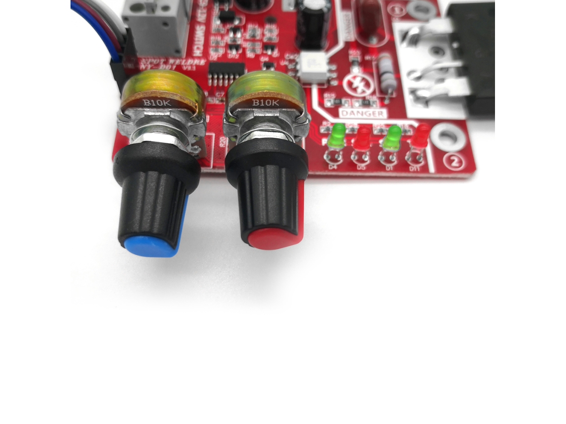 Painel de Controle Diy para Máquina de Solda por Pontos com Display Numérico Ajuste de Tempo e Corrente 40a/100a | S/MARCA