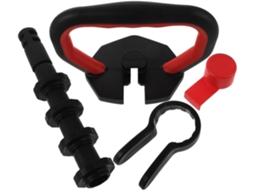 Barra Para Kettlebell Heavy Duty Com Base Curta E 4 Parafusos De
