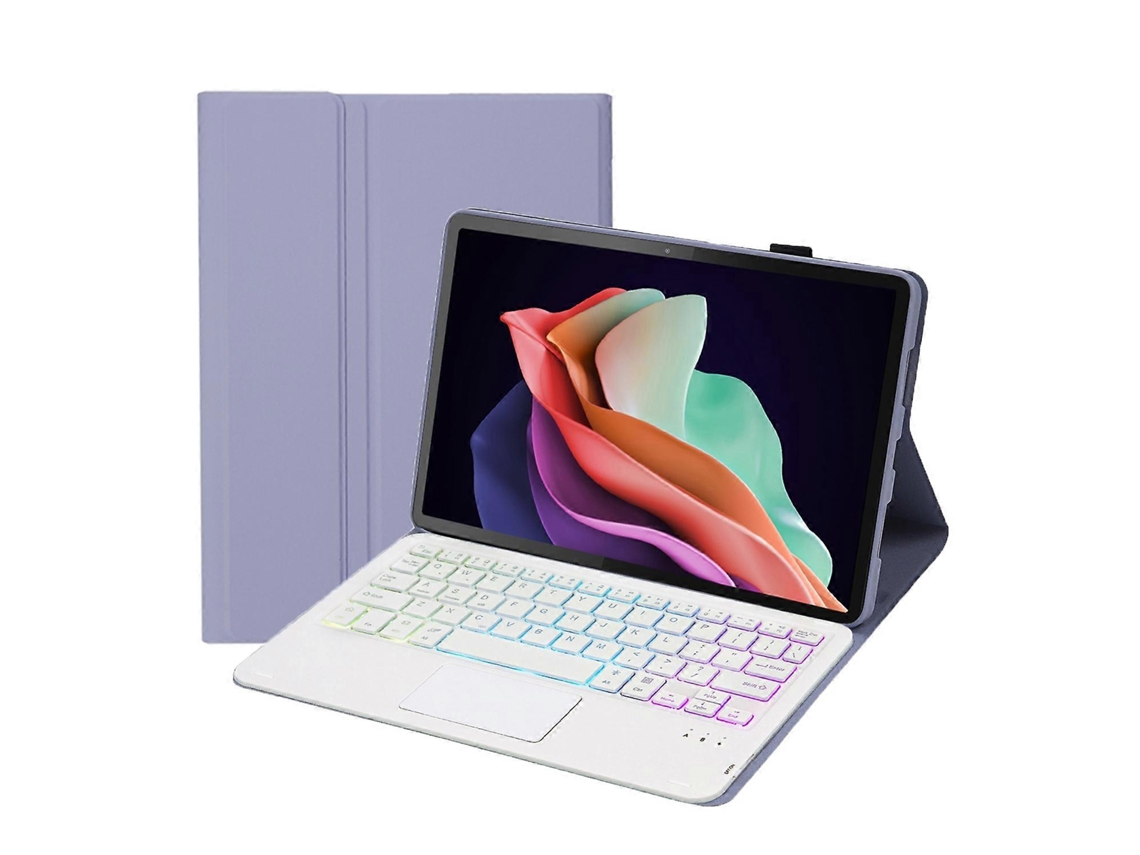 Capa De Couro Ultrafina E Destacável Com Teclado Bluetooth Retroiluminado E Touchpad Para Tablet Huawei Matepad Se 10.4 (ah13-as)