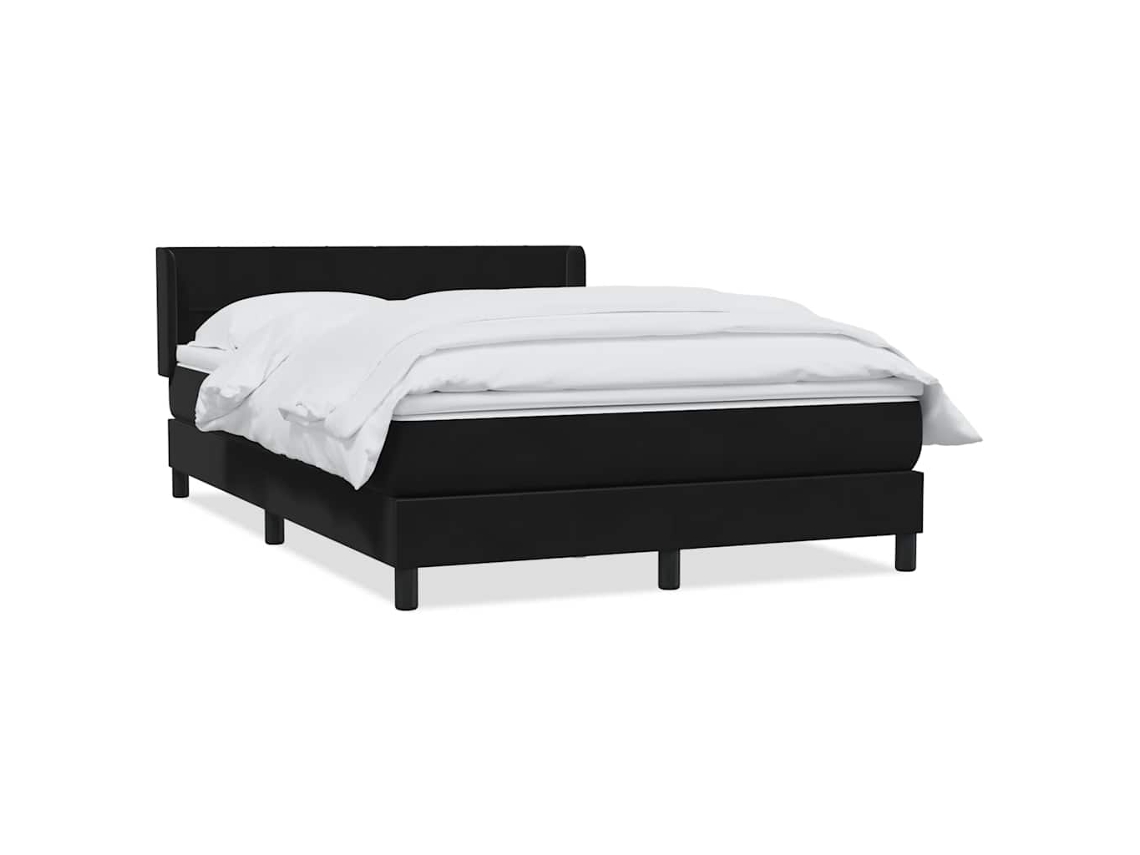 Maison Exclusive - Cama Com Molas/colchão 160x210 Cm Veludo Preto