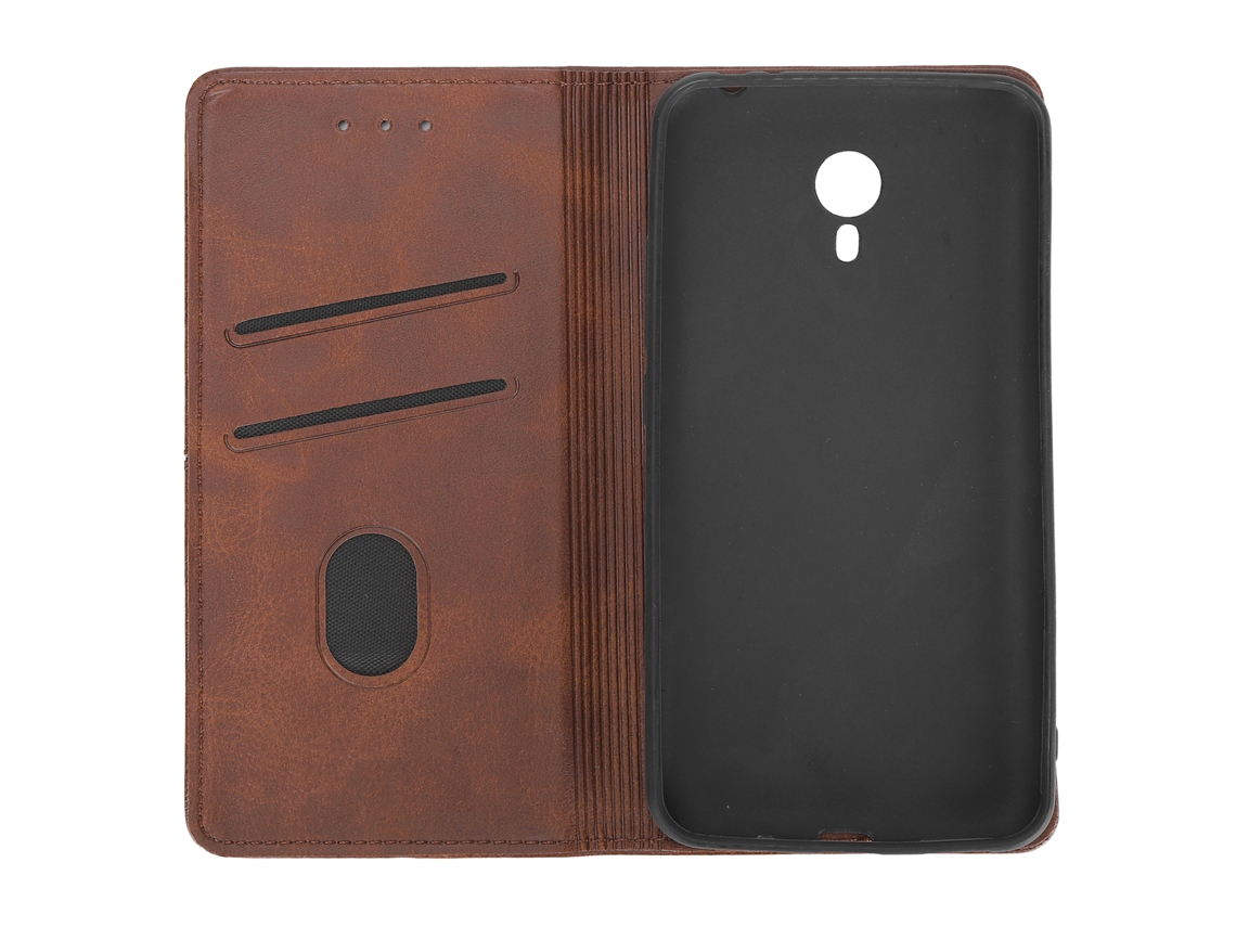 Capa de Telefone Meizu M2 Note com armazenamento e cinto magnético