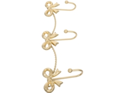 Ganchos De Parede Em Forma Laço Metal Dourado Iplusmile Para Roupas E Chaves, Com Fácil Instalação E Design Que