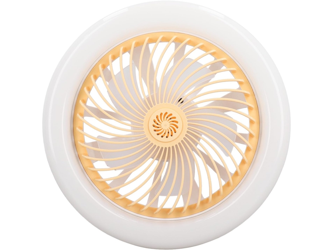 Mini Ventilador De Teto Com Luz Led, Ângulo Iluminação 180 Graus,