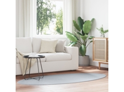 Tapete Lovely Home Cinza Área Oval Lã Cinzento (100x200)