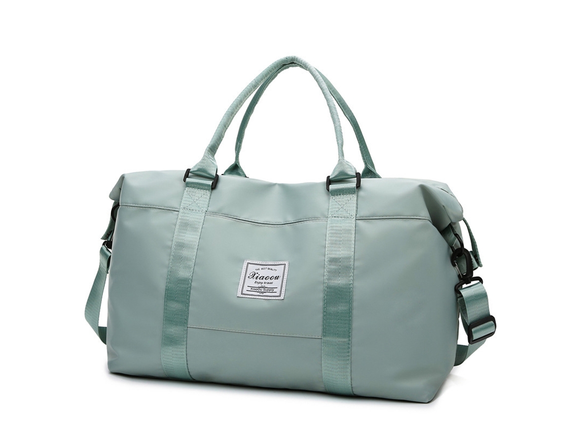 Mala de Viagem, Bolsa Esportiva, Ginástica, Ombro Feminina para Viagens Fim Semana, Compartimentos Secos e Molhados, Grande Capacidade, Verd AQUAFORGE