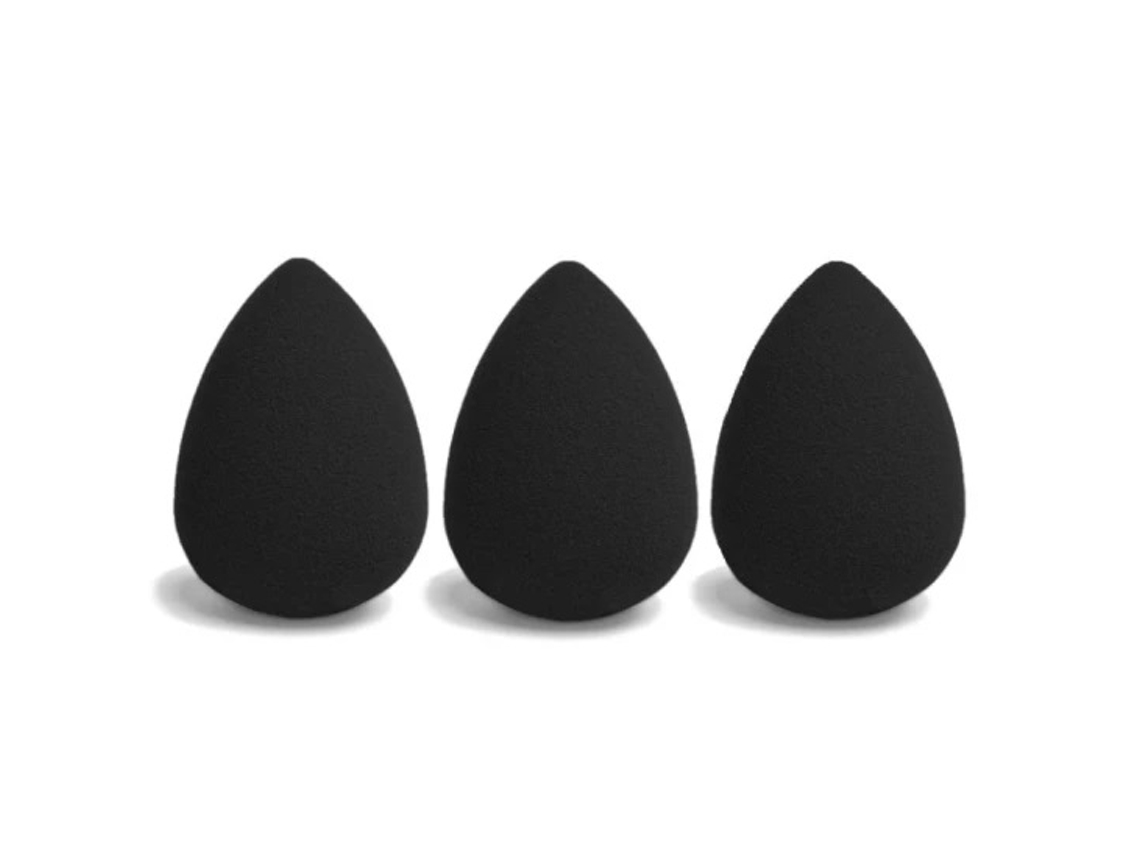 Blender Sponge Set 3 Black Makeup Sponges Ibra