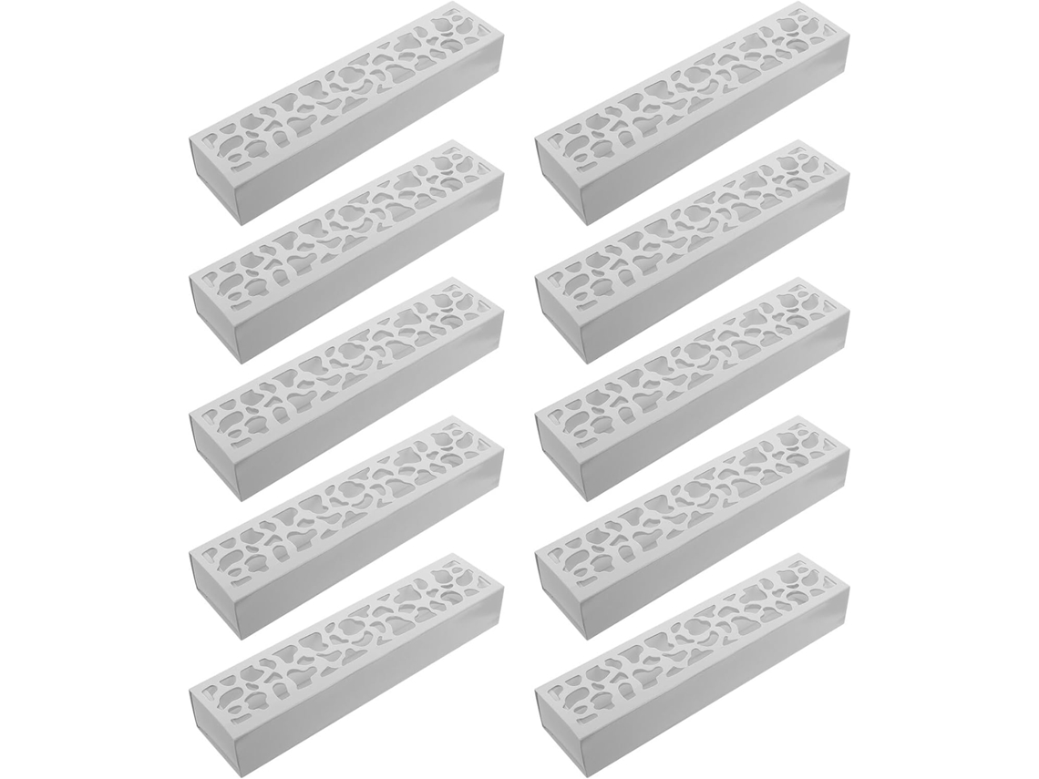 Caixa De Papel Hohopeti Para Macarons E Sobremesas, 10 Unidades, Design Vazado Para Celebrações E Encontros Sociais