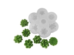 Molde Delicado De Silicone Para Enfeites De Gesso Para Suculentas E Aromaterapia Oem