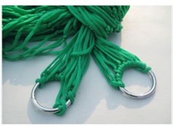 Rede De Malha De Nylon Durável, Corda Para Viagem Ao Ar Livre, Acampamento, Jardim, Balanço Pendurado, Cama De Dormir Portátil, Verde Aquaforge