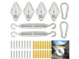 Kit de fixação para toldo 40 peças aço inoxidável S/MARCA