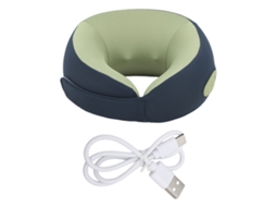 Massager de Pescoço Sem Fio com Aquecimento Azul