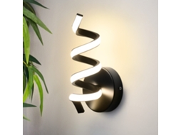 Modern Black Interior Led Wall Light 7w Stair Light 3000k Warm White Nettlife