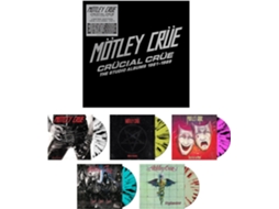 Mötley Crüe Crücial Crüe The Studio Albums 1981-1989 5Lp Vinil Colorido 180 Gramas Box Set Edição Limitada BMG