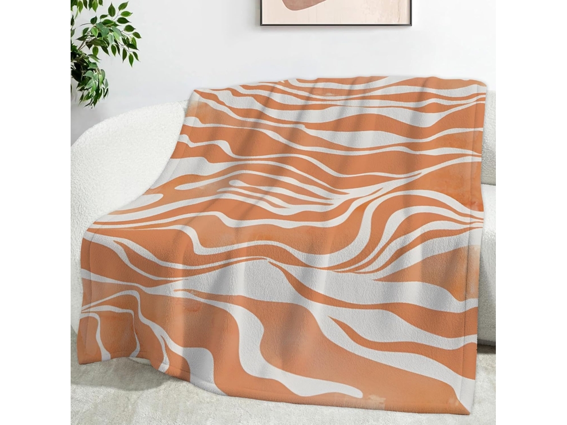 Manta com Estampa de Leopardo e Zebra 220x240 Cm Multifuncional Macia Aconchegante em Flanela Ideal para Cama