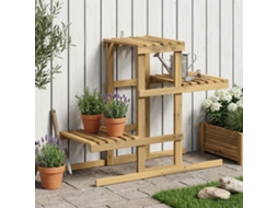 Vidaxl Suporte Para Plantas Branco 82 X 36 X 60 Cm