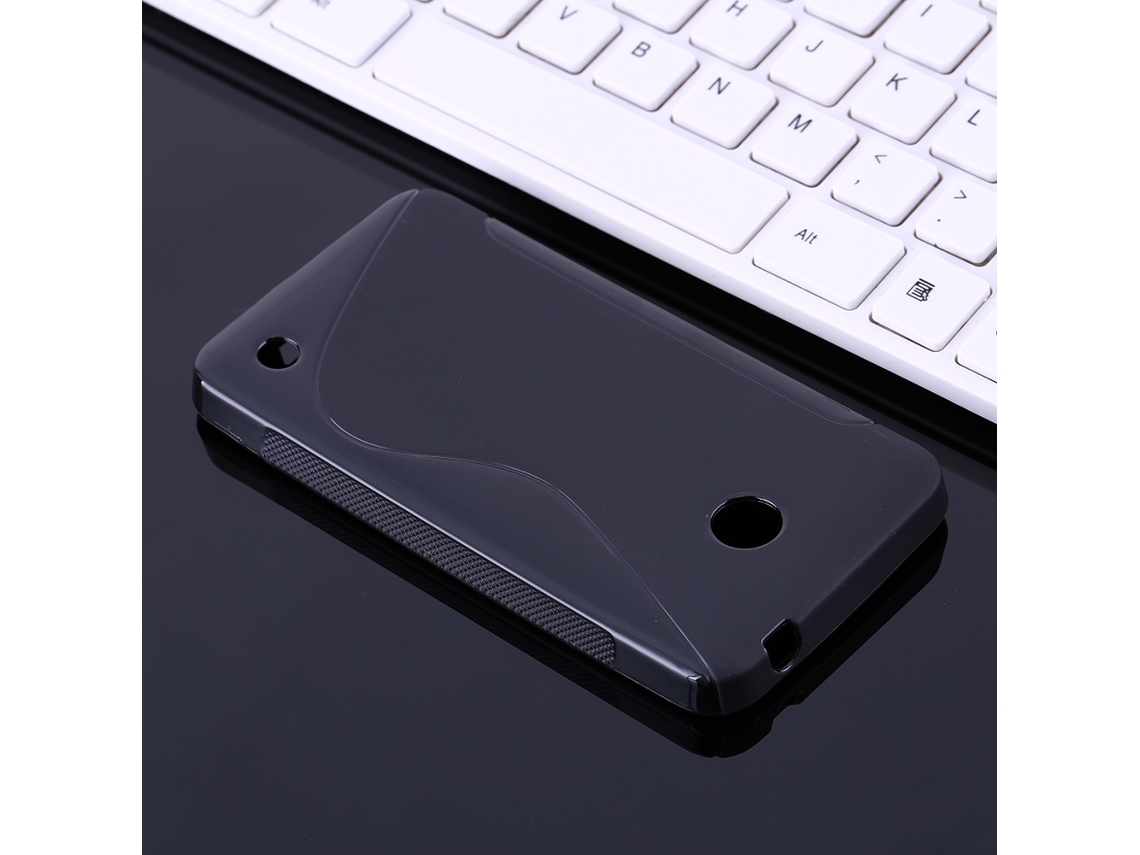 Capa de Proteção TPU preta EOOCOO para Microsoft Lumia 630, 635