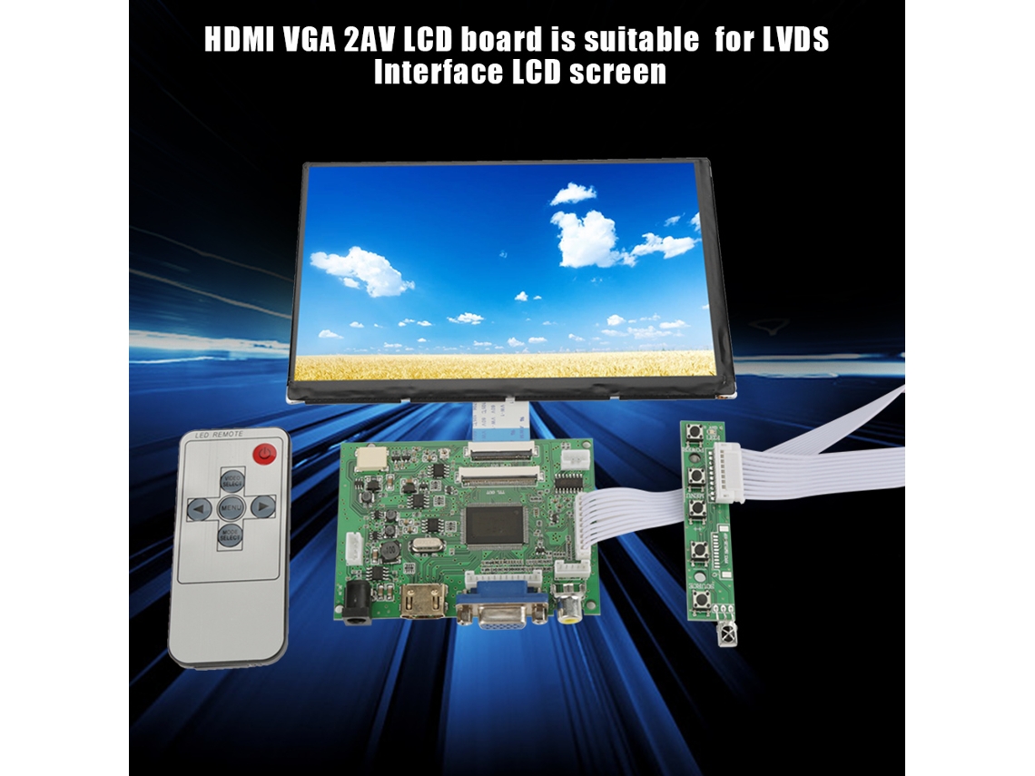 Placa Controladora Lcd Hdmi Vga 2av 7" 1280x800 Ips