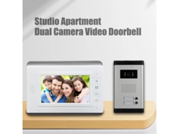 Campainha De Vídeo Com Câmera Dupla E Monitor 7 Polegadas