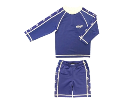 Conjunto Anti-Uv PLOUF para Crianças : Loup Bleu 6 meses