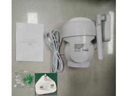 Câmera De Segurança Sem Fio 2mp 1080p Wifi Impermeável Ip66 Visão Noturna Voz Bidirecional Lar Escritório Interior Exterior
