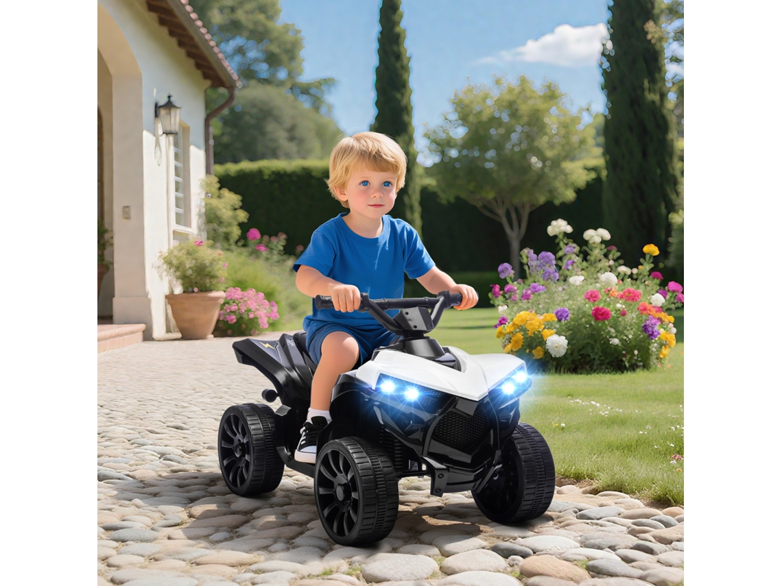 Quad Elétrico Infantil 6v Com Função Forward E Reverse, Música, Farol Led Branco